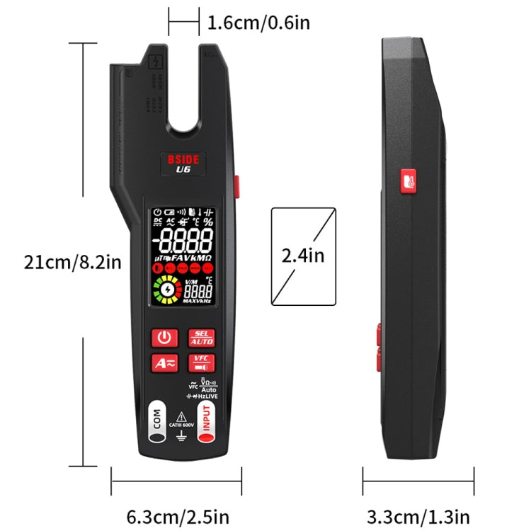Multimetro digitale BSIDE U6 con misurazione temperatura IR