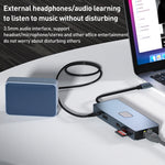 BYL-2309 Tipo-C a HDMI 4K 60Hz + DP HD + VGA + RJ47 + USB3.2 + Audio 3,5mm + PD100W + SD + Docking Station TF HUB, BYL-2309