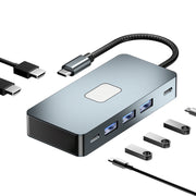 BYL-2312 Tipo-C a HDMI 4K 30Hz + USB 3.0 + HUB docking station PD100W, BYL-2312