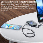 BYL-2312 Tipo-C a HDMI 4K 30Hz + USB 3.0 + HUB docking station PD100W, BYL-2312