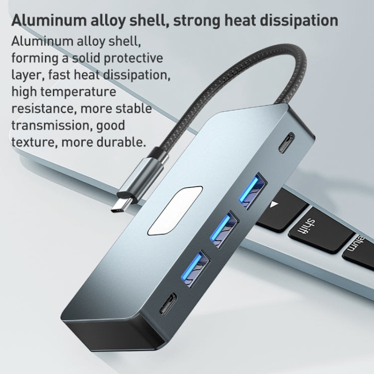 BYL-2312 Tipo-C a HDMI 4K 30Hz + USB 3.0 + HUB docking station PD100W, BYL-2312