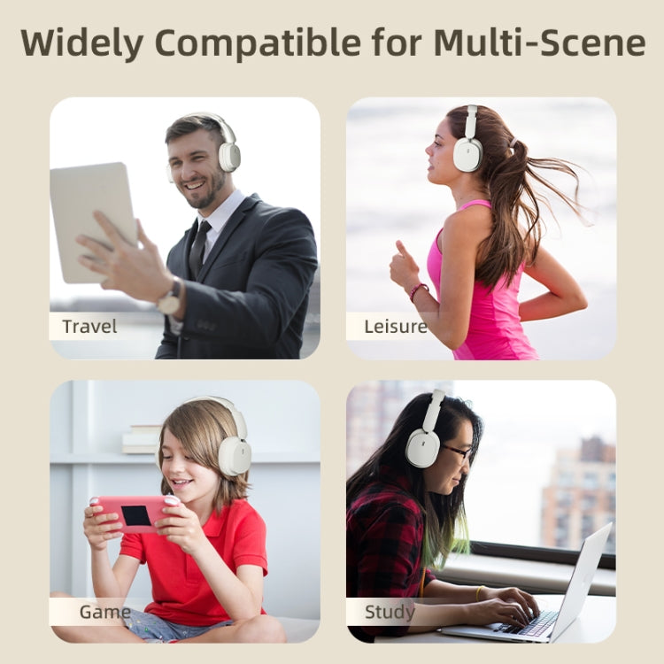 Cuffie da gioco wireless T2 pieghevoli ad alta definizione stereo ENC con riduzione del rumore con microfono, T2