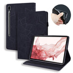 Custodia per tablet in pelle goffrata con texture di vitello, For Galaxy Tab S10 Lite / S10 FE, For Galaxy Tab S11, For Galaxy Tab S9 FE+