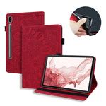 Custodia per tablet in pelle goffrata con texture di vitello, For Galaxy Tab S12 Utra /S11 Ultra /S10 Ultra, For Galaxy Tab A11+ / A9+, For Galaxy Tab A11 / A9, For Galaxy Tab S11 / S10 / S9 FE