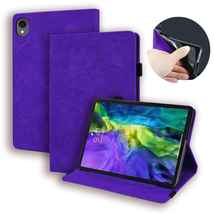 Custodia per tablet in pelle goffrata con texture di vitello, For Galaxy Tab S10 Lite / S10 FE, For Galaxy Tab S11, For Galaxy Tab S9 FE+