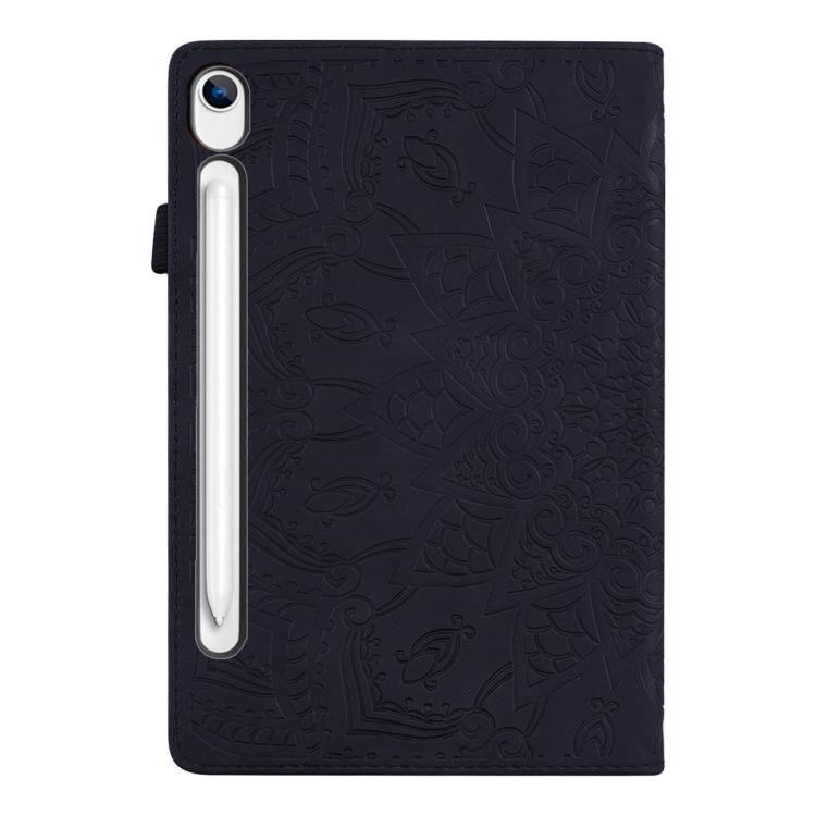Custodia per tablet in pelle goffrata con texture di vitello, For Galaxy Tab S10 Lite / S10 FE, For Galaxy Tab S11, For Galaxy Tab S9 FE+