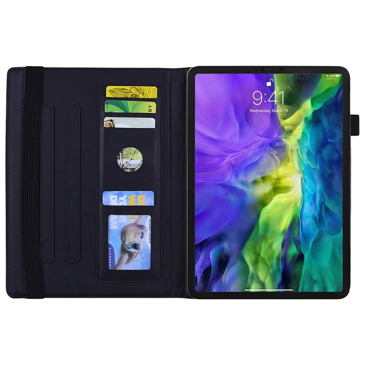 Custodia per tablet in pelle goffrata con texture di vitello, For Galaxy Tab S10 Lite / S10 FE, For Galaxy Tab S11, For Galaxy Tab S9 FE+