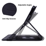 Custodia per tablet in pelle goffrata con texture di vitello, For Galaxy Tab S10 Lite / S10 FE, For Galaxy Tab S11, For Galaxy Tab S9 FE+