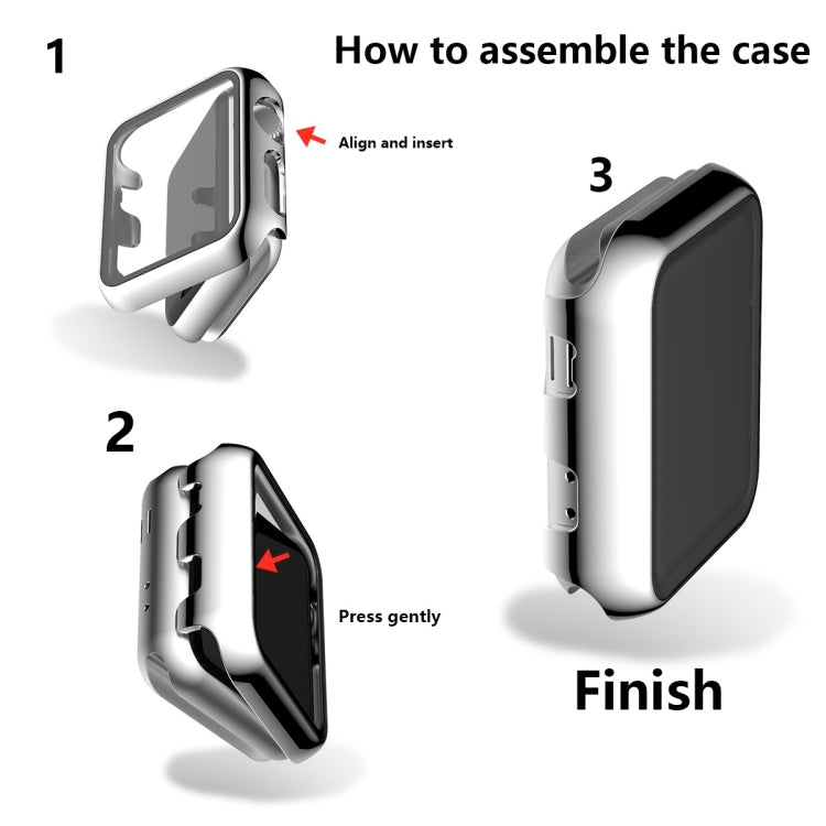 Custodia in TPU con placcatura a copertura totale, For Apple Watch Series 3 & 2 & 1 38mm, For Apple Watch Series 3 & 2 & 1 42mm, For Apple Watch Series 5 & 4 40mm, For Apple Watch Series 5 & 4 44mm