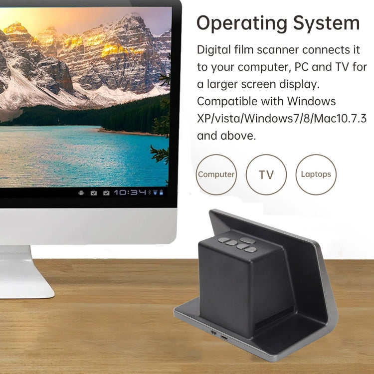 Tonivent TON172 Scanner per pellicole con schermo HD da 7 pollici da 24-48 mega pixel, TON172