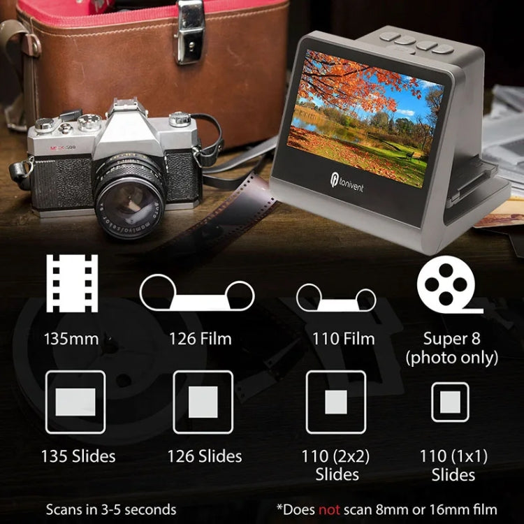 Tonivent TON171 Scanner per pellicole HD 5" 24-48MP