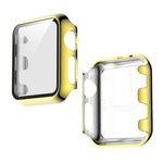 Custodia per PC elettrolitico + custodia protettiva integrata in pellicola temperata, For Apple Watch Series 3 & 2 & 1 38mm, For Apple Watch Series 3 & 2 & 1  42mm, For Apple Watch Series 5 & 4 40mm, For Apple Watch Series 5 & 4 44mm