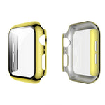 Custodia per PC elettrolitico + custodia protettiva integrata in pellicola temperata, For Apple Watch Series 3 & 2 & 1 38mm, For Apple Watch Series 3 & 2 & 1  42mm, For Apple Watch Series 5 & 4 40mm, For Apple Watch Series 5 & 4 44mm