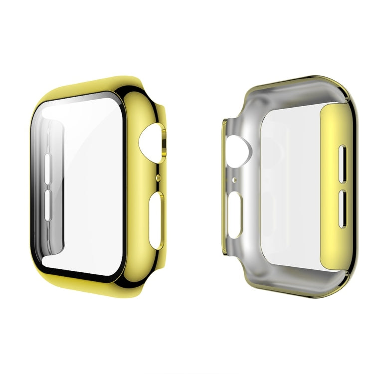 Custodia per PC elettrolitico + custodia protettiva integrata in pellicola temperata, For Apple Watch Series 3 & 2 & 1 38mm, For Apple Watch Series 3 & 2 & 1  42mm, For Apple Watch Series 5 & 4 40mm, For Apple Watch Series 5 & 4 44mm