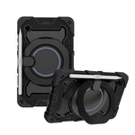 Custodia per tablet in silicone con supporto ad anello rotante portatile Armor, For Samsung Galaxy Tab A11+ / A9+, For Samsung Galaxy Tab A11 / A9, For Samsung Galaxy Tab S10 Lite / S10 FE, For Samsung Galaxy Tab S11 Ultra
