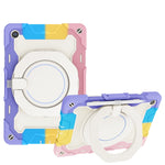 Custodia per tablet in silicone con supporto ad anello rotante portatile Armor, For Samsung Galaxy Tab A11+ / A9+, For Samsung Galaxy Tab A11 / A9, For Samsung Galaxy Tab S10 Lite / S10 FE, For Samsung Galaxy Tab S11 Ultra
