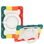 Custodia per tablet in silicone con supporto ad anello rotante portatile Armor, For Samsung Galaxy Tab A11+ / A9+, For Samsung Galaxy Tab A11 / A9, For Samsung Galaxy Tab S10 Lite / S10 FE, For Samsung Galaxy Tab S11 Ultra