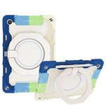 Custodia per tablet in silicone con supporto ad anello rotante portatile Armor, For Samsung Galaxy Tab A11+ / A9+, For Samsung Galaxy Tab A11 / A9, For Samsung Galaxy Tab S10 Lite / S10 FE, For Samsung Galaxy Tab S11 Ultra