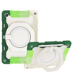 Custodia per tablet in silicone con supporto ad anello rotante portatile Armor, For Samsung Galaxy Tab A11+ / A9+, For Samsung Galaxy Tab A11 / A9, For Samsung Galaxy Tab S10 Lite / S10 FE, For Samsung Galaxy Tab S11 Ultra