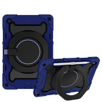 Custodia per tablet in silicone con supporto ad anello rotante portatile Armor, For Samsung Galaxy Tab A11+ / A9+, For Samsung Galaxy Tab A11 / A9, For Samsung Galaxy Tab S10 Lite / S10 FE, For Samsung Galaxy Tab S11 Ultra
