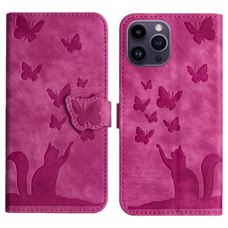 Custodia per cellulare in pelle con stampa a farfalla con gatto, For iPhone SE 2022 / 2020 / 8 / 7, For iPhone 13 Pro Max, For iPhone 13 Pro, For iPhone 13