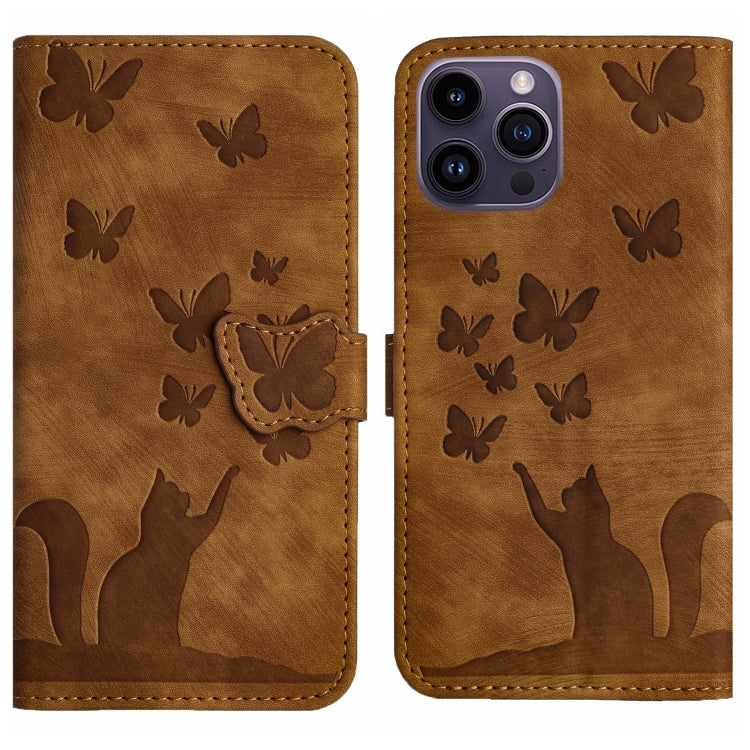 Custodia per cellulare in pelle con stampa a farfalla con gatto, For iPhone SE 2022 / 2020 / 8 / 7, For iPhone 13 Pro Max, For iPhone 13 Pro, For iPhone 13