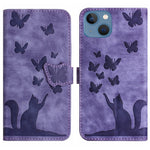 Custodia per cellulare in pelle con stampa a farfalla con gatto, For iPhone SE 2022 / 2020 / 8 / 7, For iPhone 13 Pro Max, For iPhone 13 Pro, For iPhone 13