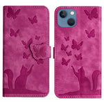 Custodia per cellulare in pelle con stampa a farfalla con gatto, For iPhone SE 2022 / 2020 / 8 / 7, For iPhone 13 Pro Max, For iPhone 13 Pro, For iPhone 13