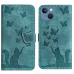 Custodia per cellulare in pelle con stampa a farfalla con gatto, For iPhone SE 2022 / 2020 / 8 / 7, For iPhone 13 Pro Max, For iPhone 13 Pro, For iPhone 13