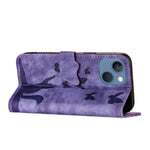Custodia per cellulare in pelle con stampa a farfalla con gatto, For iPhone 13 mini, For iPhone 12 / 12 Pro, For iPhone 12 Pro Max, For iPhone 12 mini