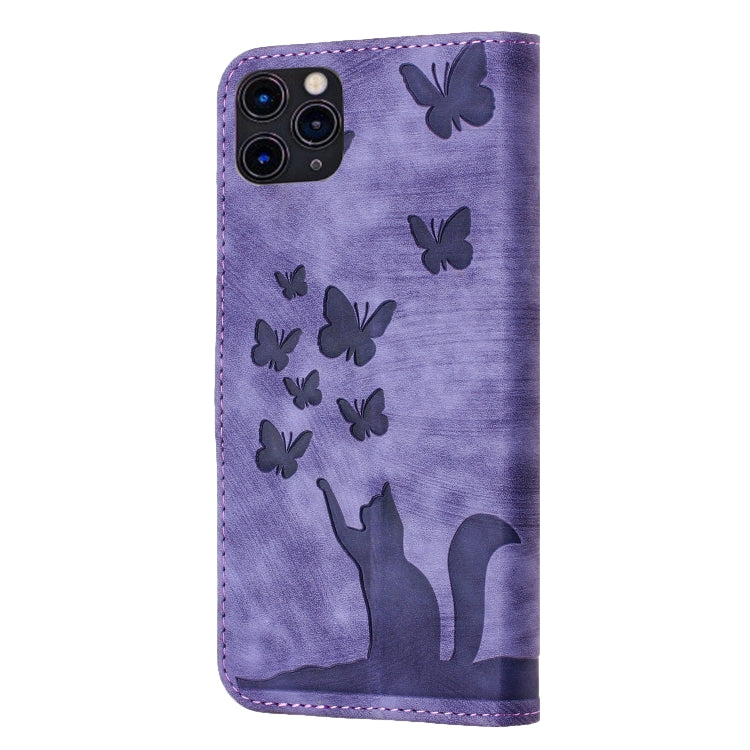 Custodia per cellulare in pelle con stampa a farfalla con gatto, For iPhone 11 Pro Max, For iPhone 11, For iPhone 11 Pro, For iPhone X / XS