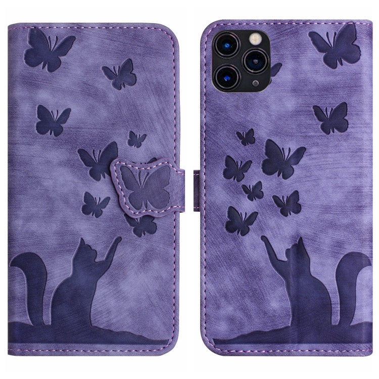Custodia per cellulare in pelle con stampa a farfalla con gatto, For iPhone 11 Pro Max, For iPhone 11, For iPhone 11 Pro, For iPhone X / XS