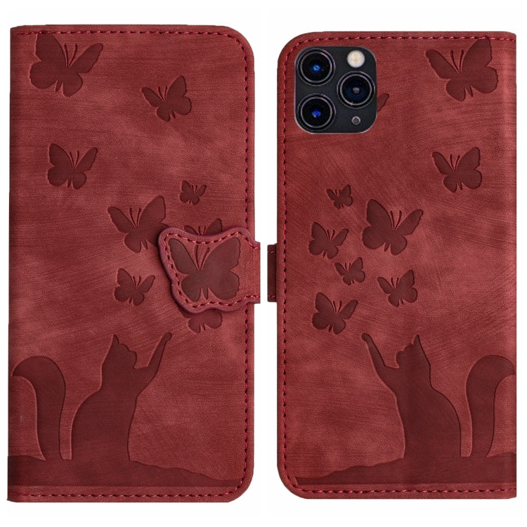 Custodia per cellulare in pelle con stampa a farfalla con gatto, For iPhone 11 Pro Max, For iPhone 11, For iPhone 11 Pro, For iPhone X / XS