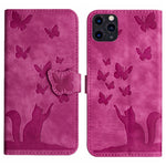 Custodia per cellulare in pelle con stampa a farfalla con gatto, For iPhone 11 Pro Max, For iPhone 11, For iPhone 11 Pro, For iPhone X / XS