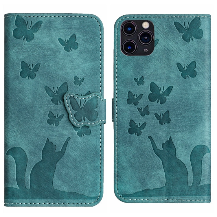 Custodia per cellulare in pelle con stampa a farfalla con gatto, For iPhone 11 Pro Max, For iPhone 11, For iPhone 11 Pro, For iPhone X / XS
