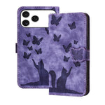 Custodia per cellulare in pelle con stampa a farfalla con gatto, For iPhone 17 Pro Max, For iPhone 17 Pro, For iPhone 17, For iPhone Air