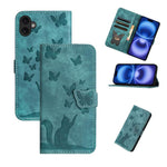 Custodia per cellulare in pelle con stampa a farfalla con gatto, For iPhone 17 Pro Max, For iPhone 17 Pro, For iPhone 17, For iPhone Air