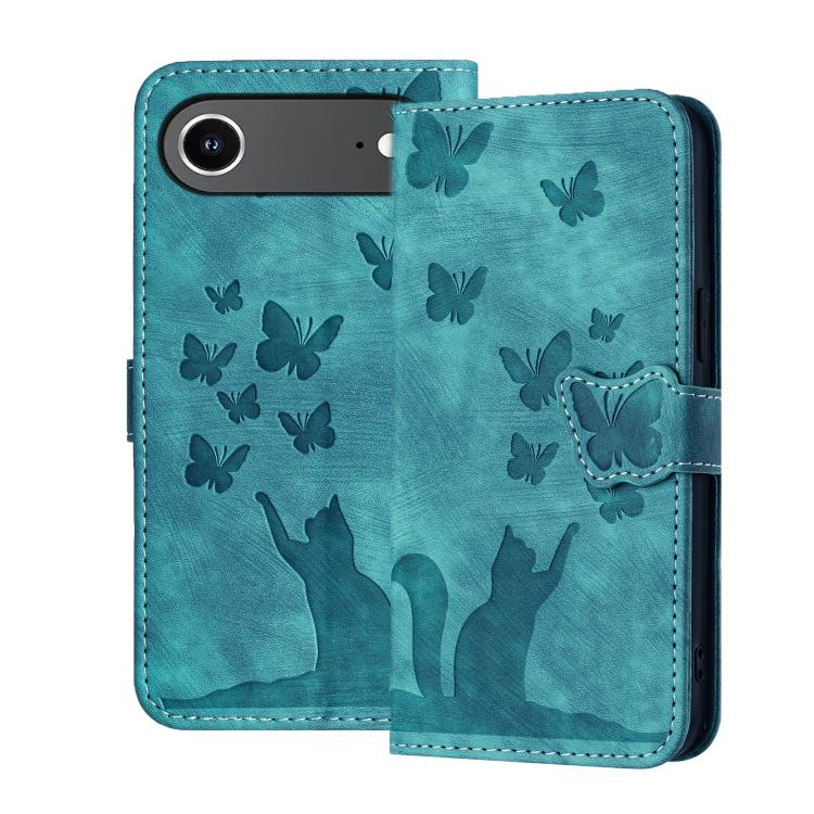 Custodia per cellulare in pelle con stampa a farfalla con gatto, For iPhone 17 Pro Max, For iPhone 17 Pro, For iPhone 17, For iPhone Air