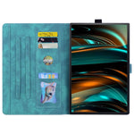 Custodia per tablet in pelle intelligente con gatto Sakura in rilievo, For Samsung Galaxy Tab A8 X200