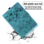 Custodia per tablet in pelle intelligente con gatto Sakura in rilievo, For Samsung Galaxy Tab A8 X200