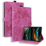 Custodia per tablet in pelle intelligente con gatto Sakura in rilievo, For Samsung Galaxy Tab A8 X200