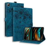 Custodia per tablet in pelle intelligente con gatto Sakura in rilievo, For Samsung Galaxy Tab A8 X200
