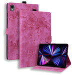 Custodia per tablet in pelle intelligente con gatto Sakura in rilievo, For Samsung Galaxy Tab S11 / S10 / S9, For Samsung Galaxy Tab S10 Lite / S10 FE, For Samsung Galaxy Tab S11, For Samsung Galaxy Tab S9+ /S8+ /S7+