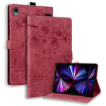 Custodia per tablet in pelle intelligente con gatto Sakura in rilievo, For Samsung Galaxy Tab S11 / S10 / S9, For Samsung Galaxy Tab S10 Lite / S10 FE, For Samsung Galaxy Tab S11, For Samsung Galaxy Tab S9+ /S8+ /S7+