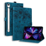 Custodia per tablet in pelle intelligente con gatto Sakura in rilievo, For Samsung Galaxy Tab S11 / S10 / S9, For Samsung Galaxy Tab S10 Lite / S10 FE, For Samsung Galaxy Tab S11, For Samsung Galaxy Tab S9+ /S8+ /S7+