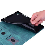 Custodia portafoglio in pelle per Samsung Galaxy Tab S