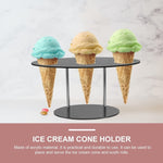 YX035 Espositore per gelato in acrilico con cremagliera per cono gelato