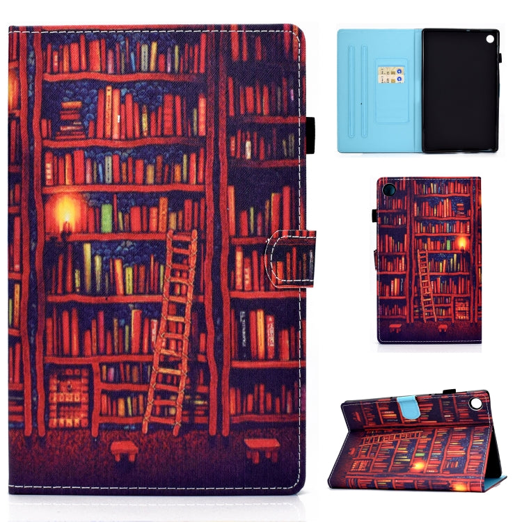 Custodia in pelle per tablet con chiusura orizzontale con cuciture colorate, For Samsung Galaxy Tab A11+ / A9+, For Samsung Galaxy Tab A11 / A9