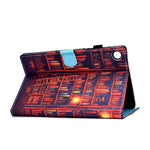 Custodia in pelle per tablet con chiusura orizzontale con cuciture colorate, For Samsung Galaxy Tab A11+ / A9+, For Samsung Galaxy Tab A11 / A9