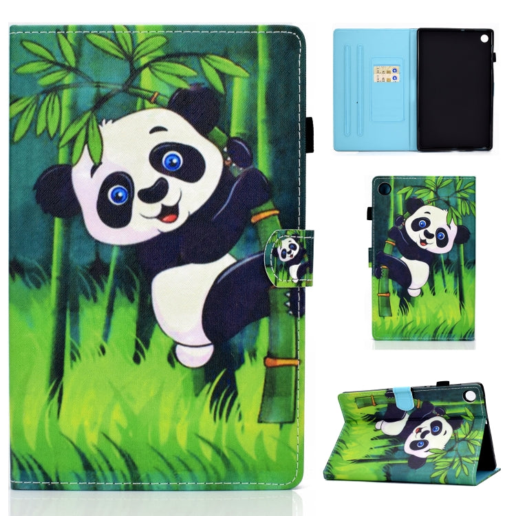 Custodia in pelle per tablet con chiusura orizzontale con cuciture colorate, For Samsung Galaxy Tab A11+ / A9+, For Samsung Galaxy Tab A11 / A9